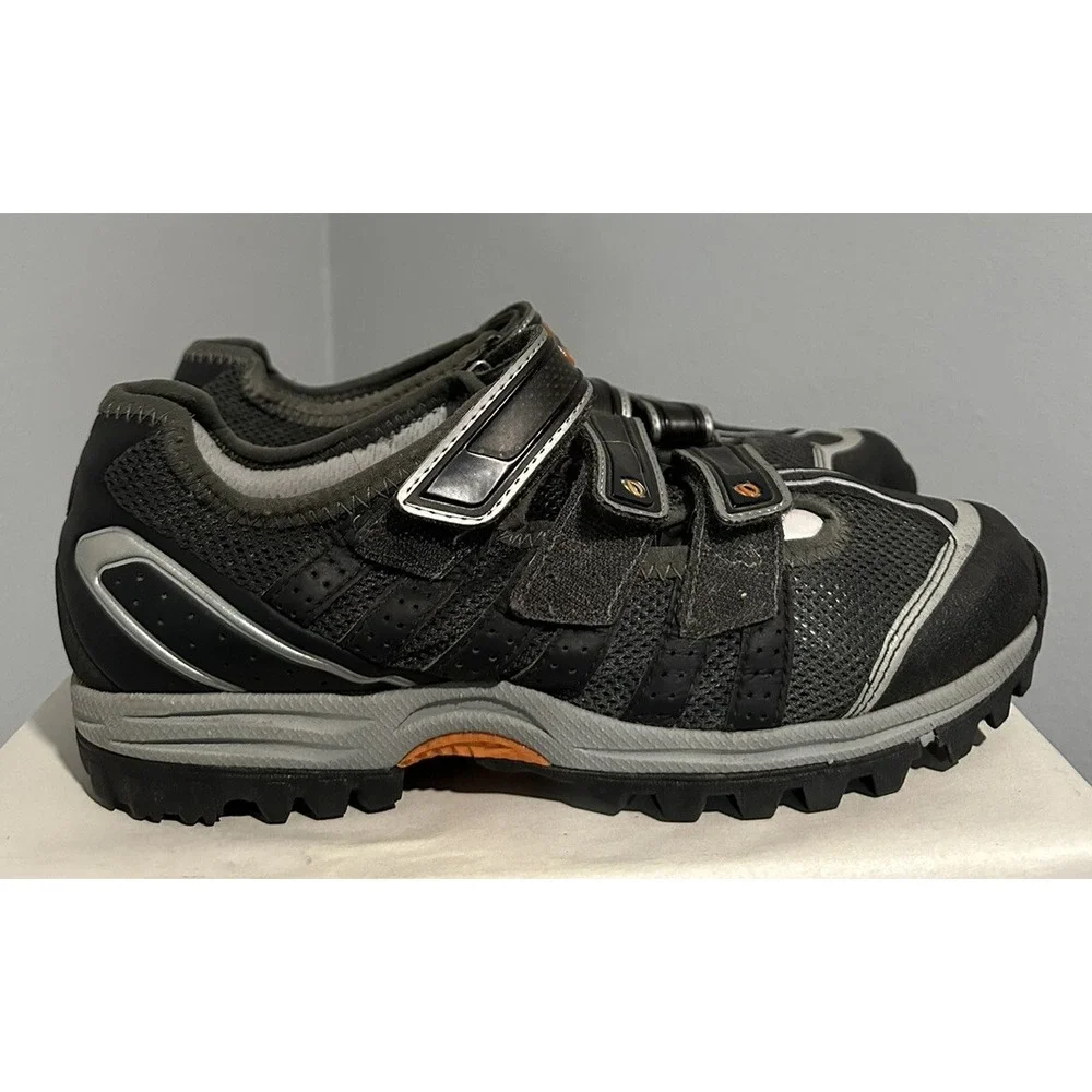 Pearl Izumi Drift 5787 Men's Size 40 Gray Orange Black Hook & Loop Cycling Shoes